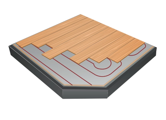 XPS Underfloor Heating Wooden Floor Boards